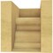 Ekena Millwork 7"W x 7"D x 7"H Wide Highland Rough Cedar Woodgrain TimberThane Corbel, Primed Tan CORUR07X07X07HLDRCPR - alternate 2